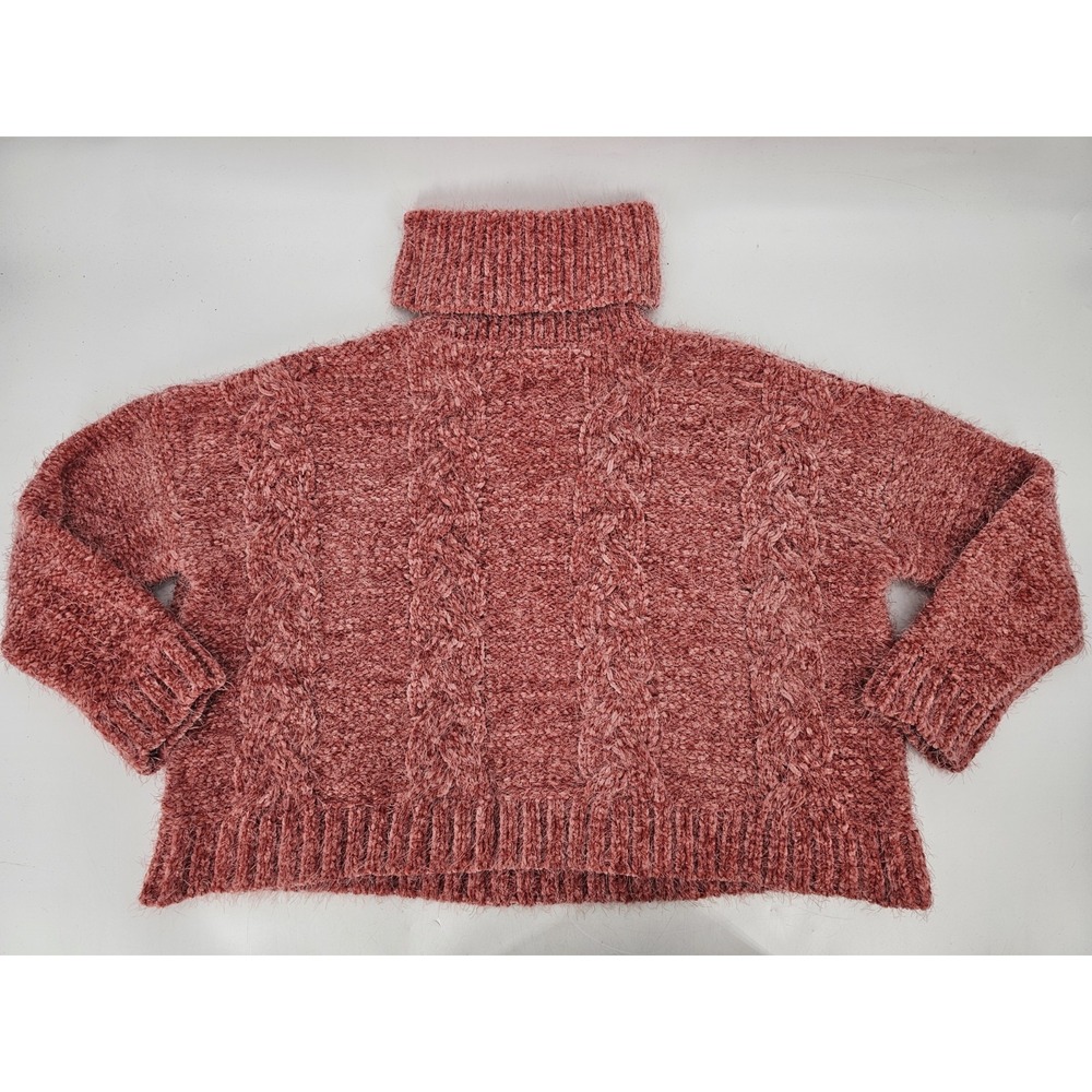 NWT‎ Jack By BB Dakota Pink Blush Fuzzy Neck Sweater Women's Size Medium